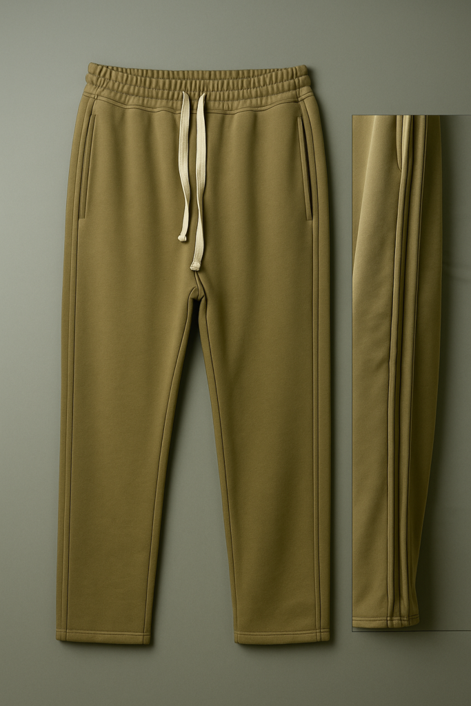 سويت بانتس رجالي واسع الساق بتصميم أنيق – كافيه