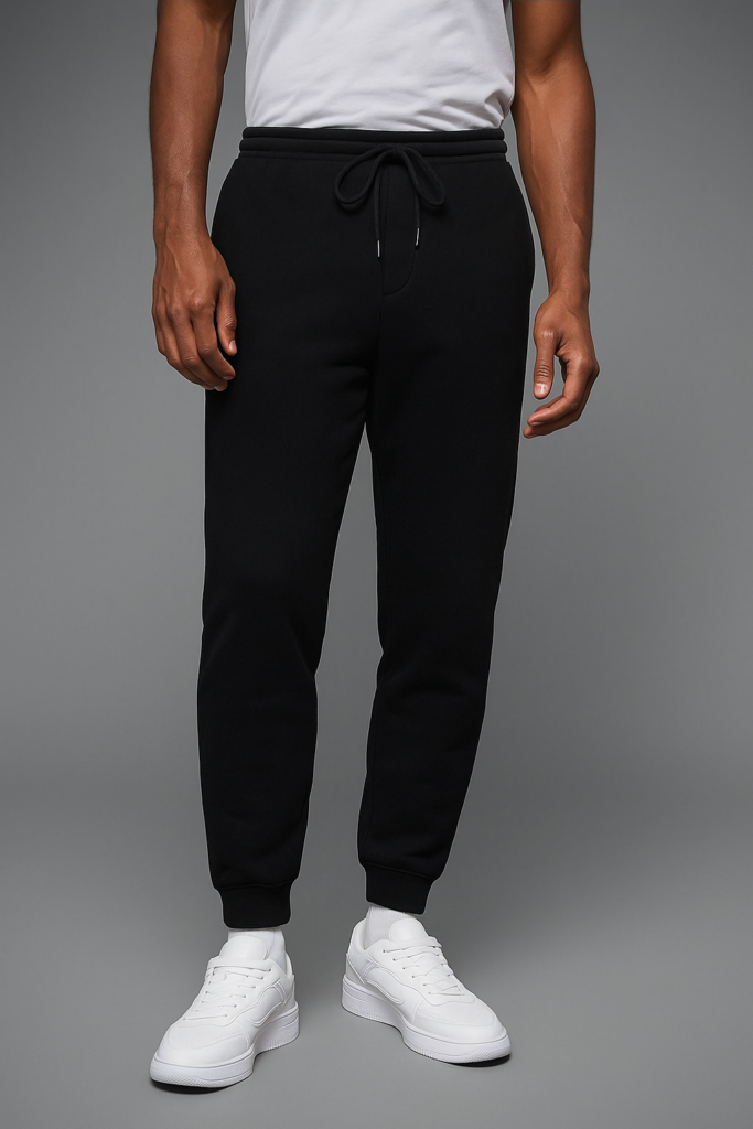 سويت بانتس رجالي مبطن ثقيل – أسود