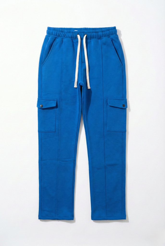 سويت بانتس رجالي وايد ليج – أزرق