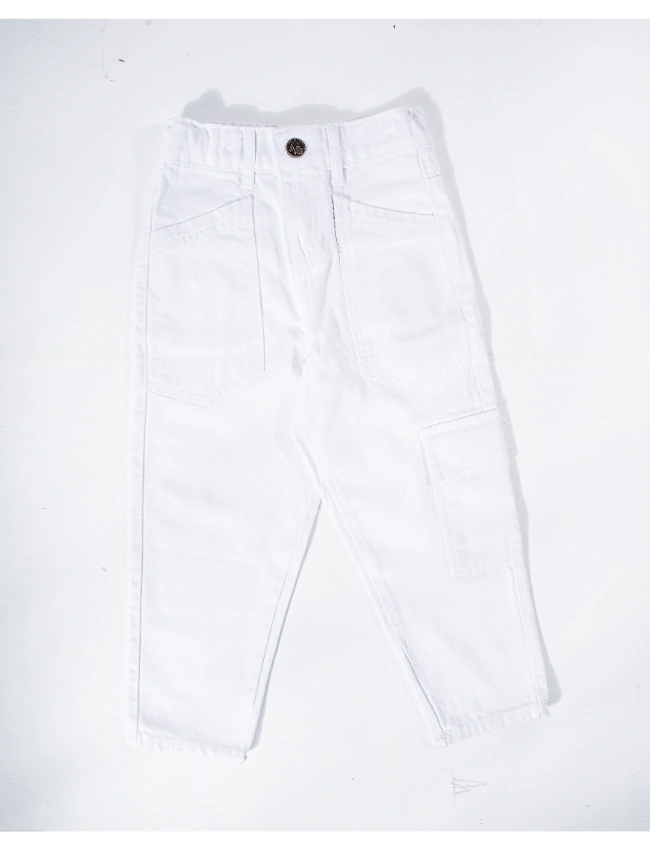 بنطلون جبردين بناتى كاروت – أبيض