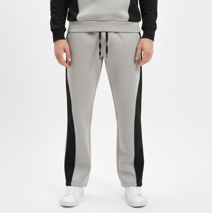 سويت بانتس رجالي مبطن ثقيل وايد ليج